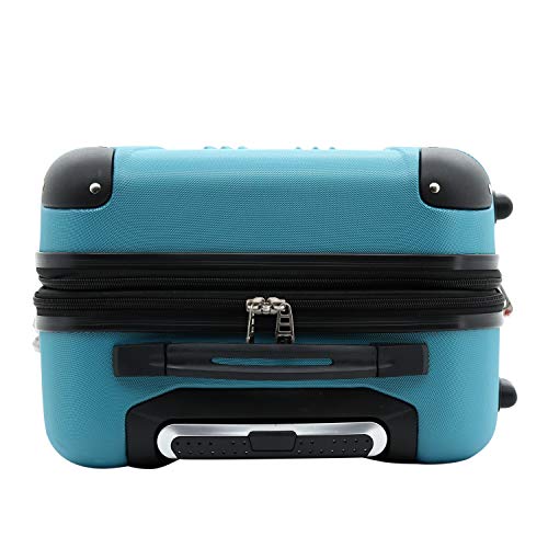 Travelers Club Travelers Club Chicago Hardside Expandable Spinner Luggage, Teal, 5 Piece Set