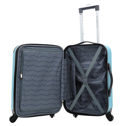 Travelers Club Travelers Club Chicago Hardside Expandable Spinner Luggage, Teal, 5 Piece Set