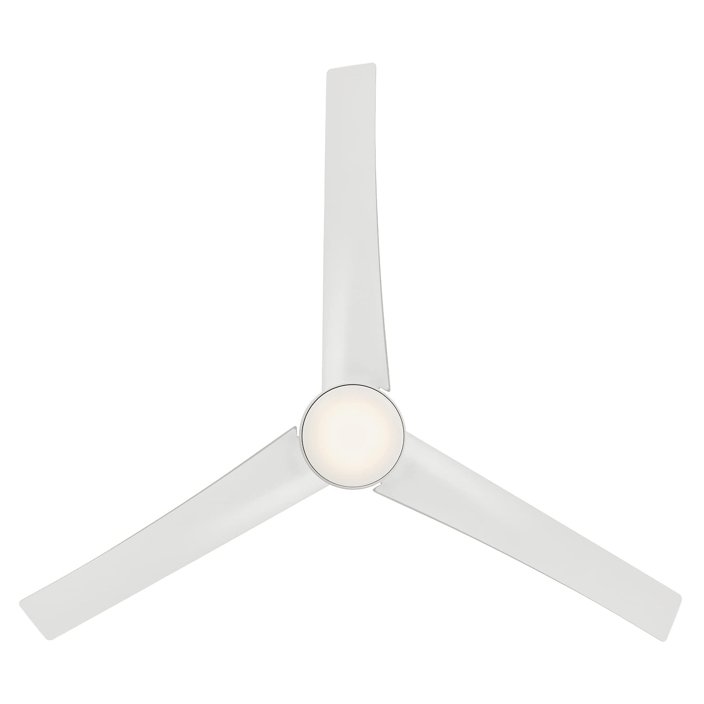 WAC Lighting WAC Smart Fans Sonoma Indoor and Outdoor 3-Blade Smart Home Ceiling Fan 56in Matte White with 3000K LED Light Kit and Remote Control works with Alexa and iOS or Android App